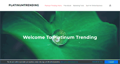 Desktop Screenshot of platinumtrending.com